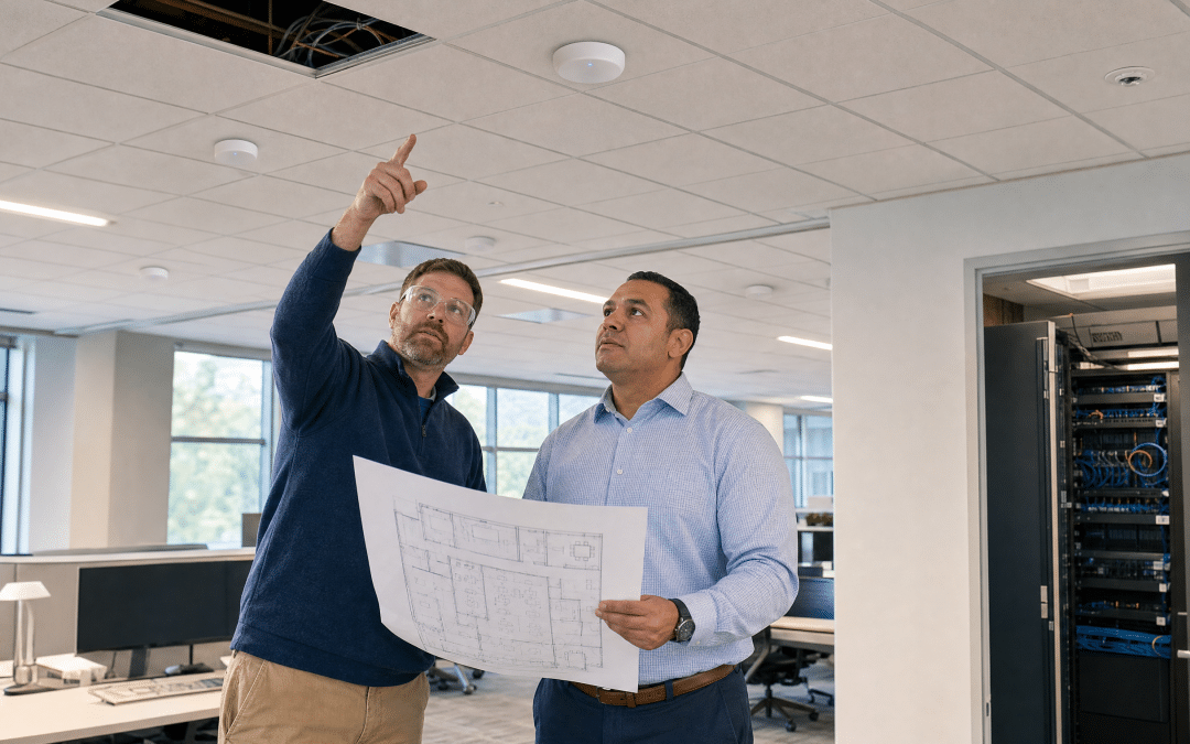 Planning Network Cabling for New Wireless Access Points in an Existing Office